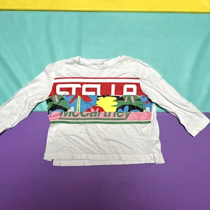 Stella McCartney Kids Girls White Cotton Tee Shirt – Size 6 – Midi Sleeves - Picture 1 of 4
