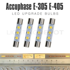 4 piezas Accuphase E-305 E-405 estéreo LED blanco cálido 8V esfera de bombilla medidora - Imagen 1 de 6