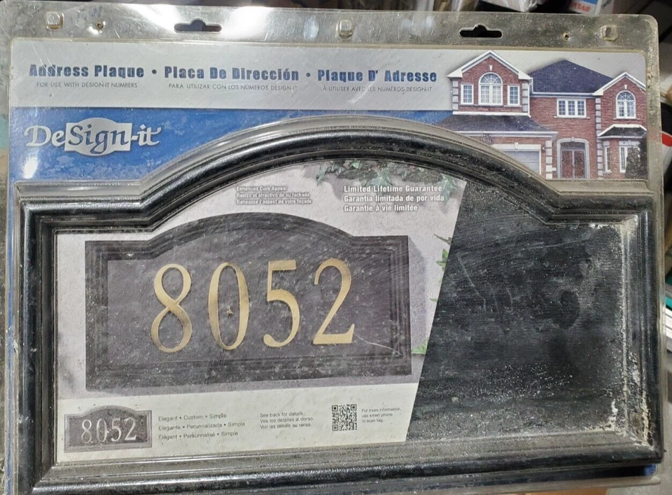 Whitehall Products Design-it 4 Arch Plaque Black - 12790