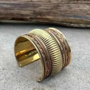 Brazalete Brazalete Artesanal Diseño Vintage Hippie Gitano - Imagen 1 de 12