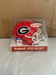 Georgia Bulldogs NCAA Riddell Speed Red Mini Helmet - Picture 1 of 4