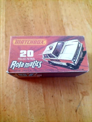 Matchbox Superfast - No20 Police Patrol Car  - Replica / Copy Box only - Image 1 of 3