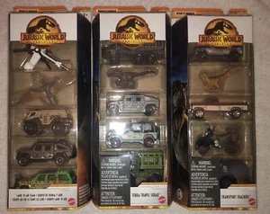 2022 MATCHBOX JURASSIC WORLD DOMINION  5 PACK LOT OF 3 DIFFERENT UNIQUE PACKS - Picture 1 of 8