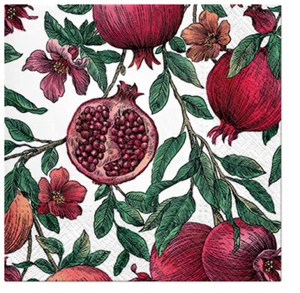GRANADA Árbol con Frutas 20 Serpientes de Papel de Cóctel Cocina Fiesta de Verano - Imagen 1 de 3