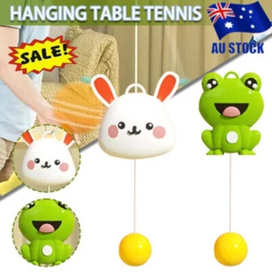 Indoor Hanging Table Tennis Trainer with Racket and Balls Portable Exerciser OD - Picture 1 of 17