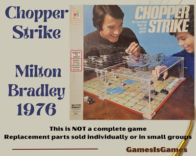 Board Game Parts: CHOPPER STRIKE, Milton Bradley, 1976, replacement pieces - Image 1 of 2