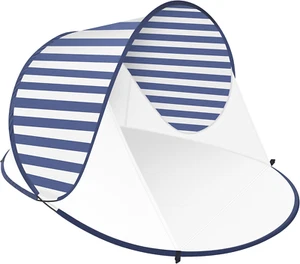 Pop up Beach Tent, Portable Outdoor Shade, UPF 50+ Baby Shelter, Easy Setup Wind - Picture 1 of 6