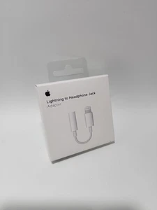 Apple Lightning to Headphone 3.5mm Jack Adapter White MMX62AM/A - Zdjęcie 1 z 2