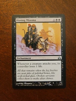Hissing Miasma Guildpact Magic Gathering MtG EDH Commander Pillow Fort B Enchant - Image 1 of 2