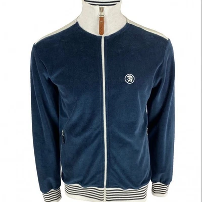Trojan Clothing TR/8750 Marley Velour Track Top, Navy M, SALE - Image 1 of 4
