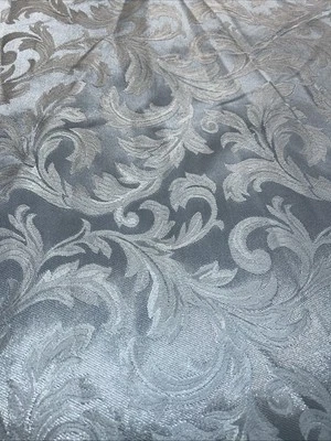 Tela floral brocado flor jacquard damasco azul (110 pulgadas) Vendido por yarda Foto 1 de 4