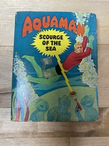 Aquaman Scourge of the Sea Whitman HC Big Little Books # 2017 1968 Color - Picture 1 of 5