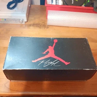 *RARE BOX ONLY* VTG 1989 Nike Air Jordan IV 4 4364 White Fire Red BLK FLIGHT WOW - Image 1 of 4