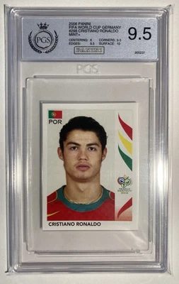 2006 Panini FIFA World Cup, Cristiano Ronaldo, Rookie,  #298, PGS 9,5 - Bild 1 von 2