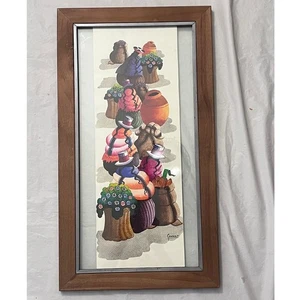 Original Kunst Südwest Spanischer Stil Aquarell Signiert Condori - Gerahmt - Bild 1 von 7