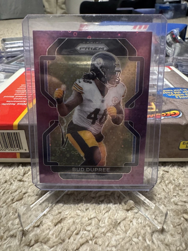 BUD DUPREE 2021 Panini Prizm Purple No Huddle #/35 #7 Steelers TITANS - Image 1 of 1