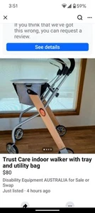 Indoor Walker Mobility Rollator Wheelie - Picture 1 of 5