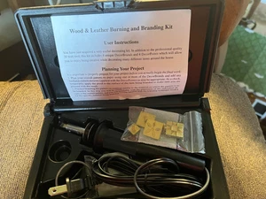 Wall Lenk DecorBranderWoodworker's 30W 1 Branding & Wood Burning Kit L30WB QVC - Picture 1 of 11