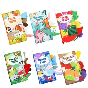 3D Crispy Cloth Book with Squeaking Sound Cloth Book Toys 0-36 Months - Picture 1 of 14
