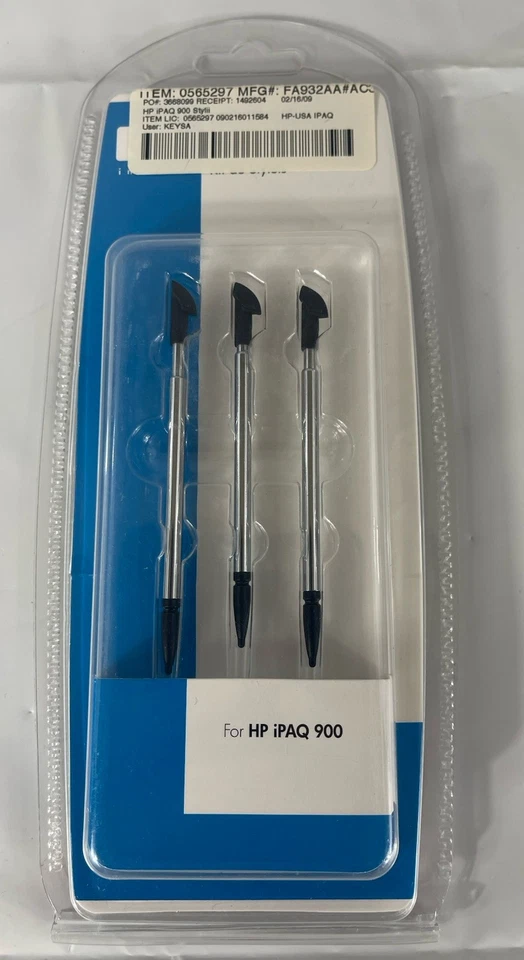 HP 3-pack STYLUS KIT for HP iPAQ 900 Series  Hewlett-Packard NEW - Sealed!! - Image 1 of 2