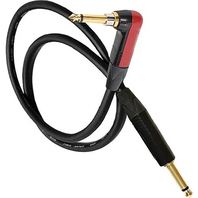 1'ft-25FT Mogami W2319 Mini Studio Guitar Cable Silent Neutrik Angle to Straight