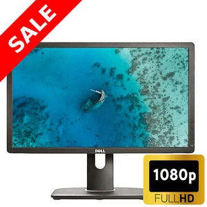 22" Dell UltraSharp FHD 1080p Widescreen Office Home PC Monitor VGA USB DVI DP - Picture 1 of 10
