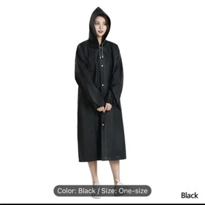 1pc Reusable Waterproof Raincoat For Women And Men - Picture 1 of 5