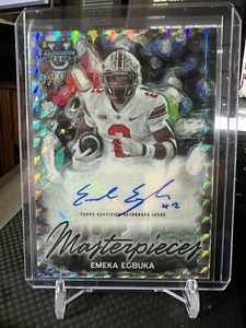 2023 Bowman Best University OBRAS MAESTRAS Emeka Egbuka Automático 05/10 Estado de Ohio - Imagen 1 de 2