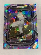 2023 Panini Prizm Cracked Ice Bob Lemon #299