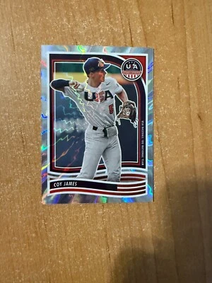 2024 Stars & Stripes - Coy James - #51 Silver Lightning Holo #d 02/30 - Image 1 of 2
