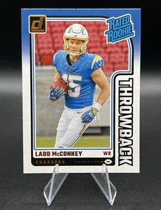 2024 Panini Donruss Ladd McConkey #23 Rated Rookie Throwback - Picture 1 of 2