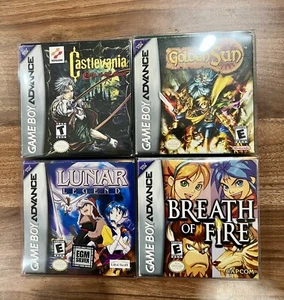 Golden Sun, Lunar Legend, Breath Of Fire, And Castlevania CIB For GBA - Picture 1 of 3