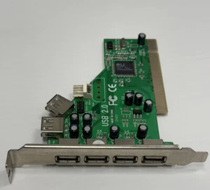 ๐ป ALi 6+2 port USB 2.0 Adapter Controller Card PCI Card ALi M5273 A1 chipset - Afbeelding 1 van 6