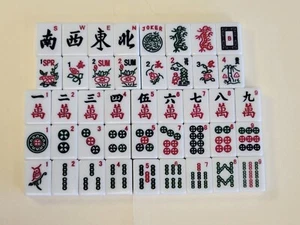 Mahjong Mah-Jongg Tile Spare Replace Mahjonng White 1 1/8”x 7/8” x 1/2” - Picture 1 of 58