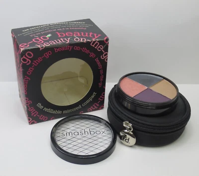 SMASHBOX BEAUTY-ON-THE-GO SHADOW & LINER QUAD RISQUE & THE REFILLABLE COMPACT - Image 1 of 3