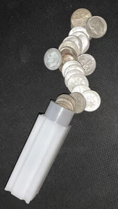 (1) 90 % SILBER Roosevelt Dime - zufälliges Jahr vor 1964 im Umlauf - Bild 1 von 1