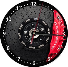 Corvette brake system, MDF Wall Clock With Print Gift for Car Lovers