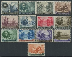 San Marino Serie 1952 Cristobal Colon / 13 sellos **/MNH 346/57+ae 90 - Bild 1 von 2