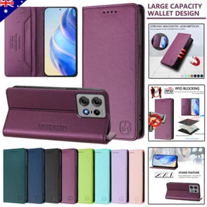 For Motorola Edge 50 Neo Pro 40 30 Fusion E13 Magnetic Leather Case Wallet Cover - Picture 1 of 108