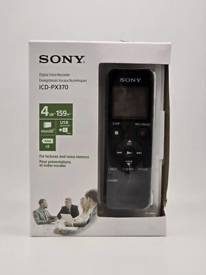 Sony PX Series ICD-PX370 4GB Mono Digital Voice Recorder w/ Built-in USB - Image 1 of 4