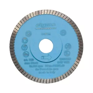 Sigma 4.5" Turbo Diamond Porcelain Tile Stone WetDry CuttingDisc Wheel Saw Blade - Picture 1 of 2