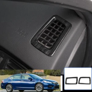 Para Honda Accord 2014-2017 tablero de madera negra borde de ventilación salida de aire - Imagen 1 de 8