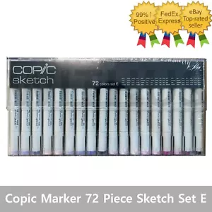 Copic Marker 72 Piece Sketch Set E (Twin Tipped) - Artist Markers Anime Comic - Picture 1 of 6