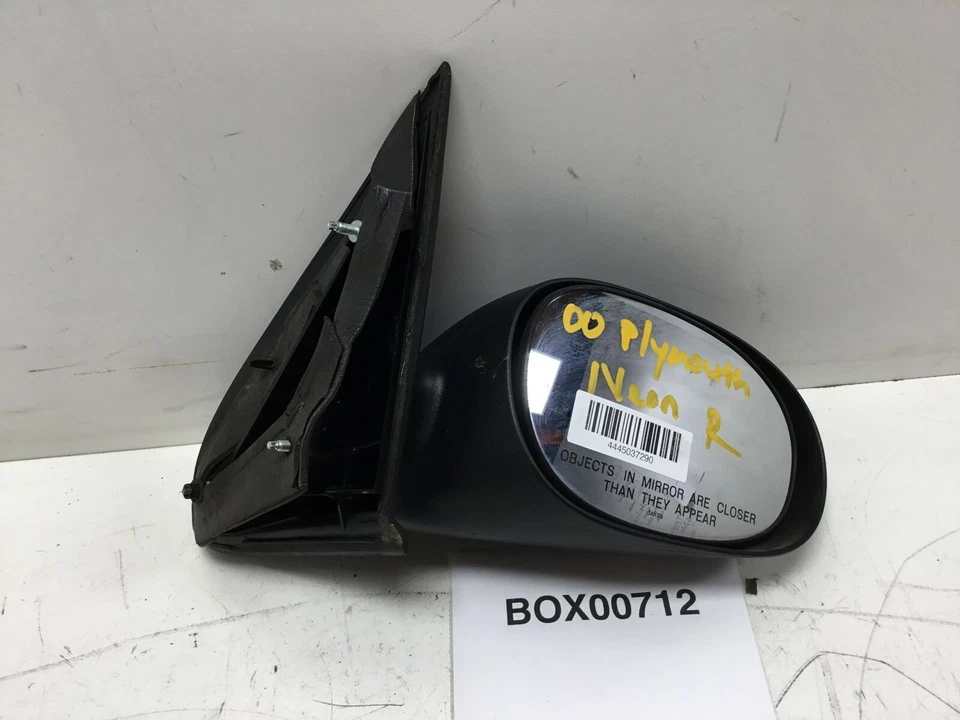 Espejo retrovisor lateral del pasajero delantero derecho Plymouth Neon 2000 2001 negro OEM+ Foto 1 de 4