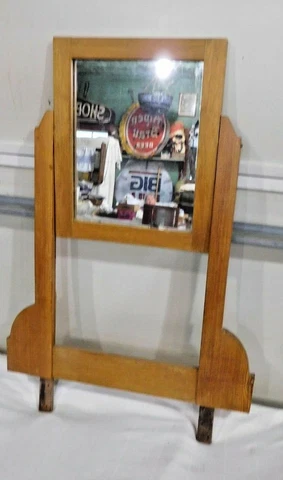Antique ~ Salvage ~ Small Pine Mirror for Child's or Doll's Furniture      #1830 Cover