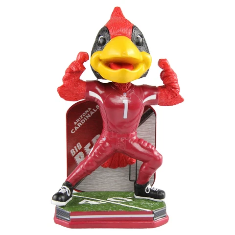 Arizona Cardinals Big Red Mascot Name and Number Bobblehead NFL Cover