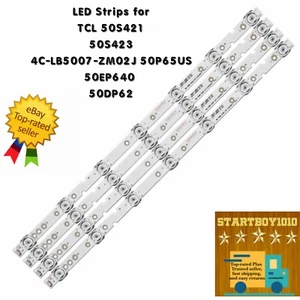 LED Strips for TCL 50S421 50S423 4C-LB5007-ZM02J 50P65US 50EP640 50DP628 - Picture 1 of 8
