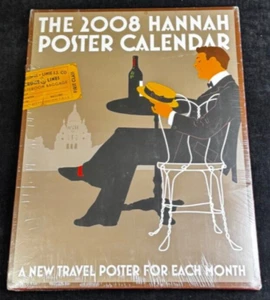 Hannah 2008 Poster Calendar Linnea Design- New Travel Poster For Each Month - Picture 1 of 2