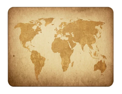 Mauspad 36 x 25 cm Mousepad Gaming / Office Silent Monsters Weltkarte antik