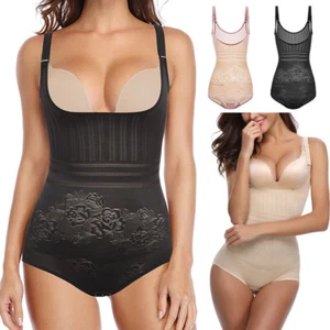 US Shapewear Bodysuit Women Tummy Control Full Body Shaper Girdle Underwear Slim - Picture 1 of 25